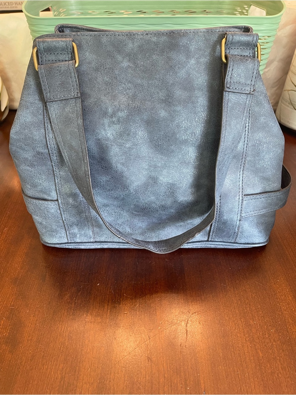 NWT Minicci Denim Blue Colored Shoulder Bag / Purse. - Picture 3 of 13